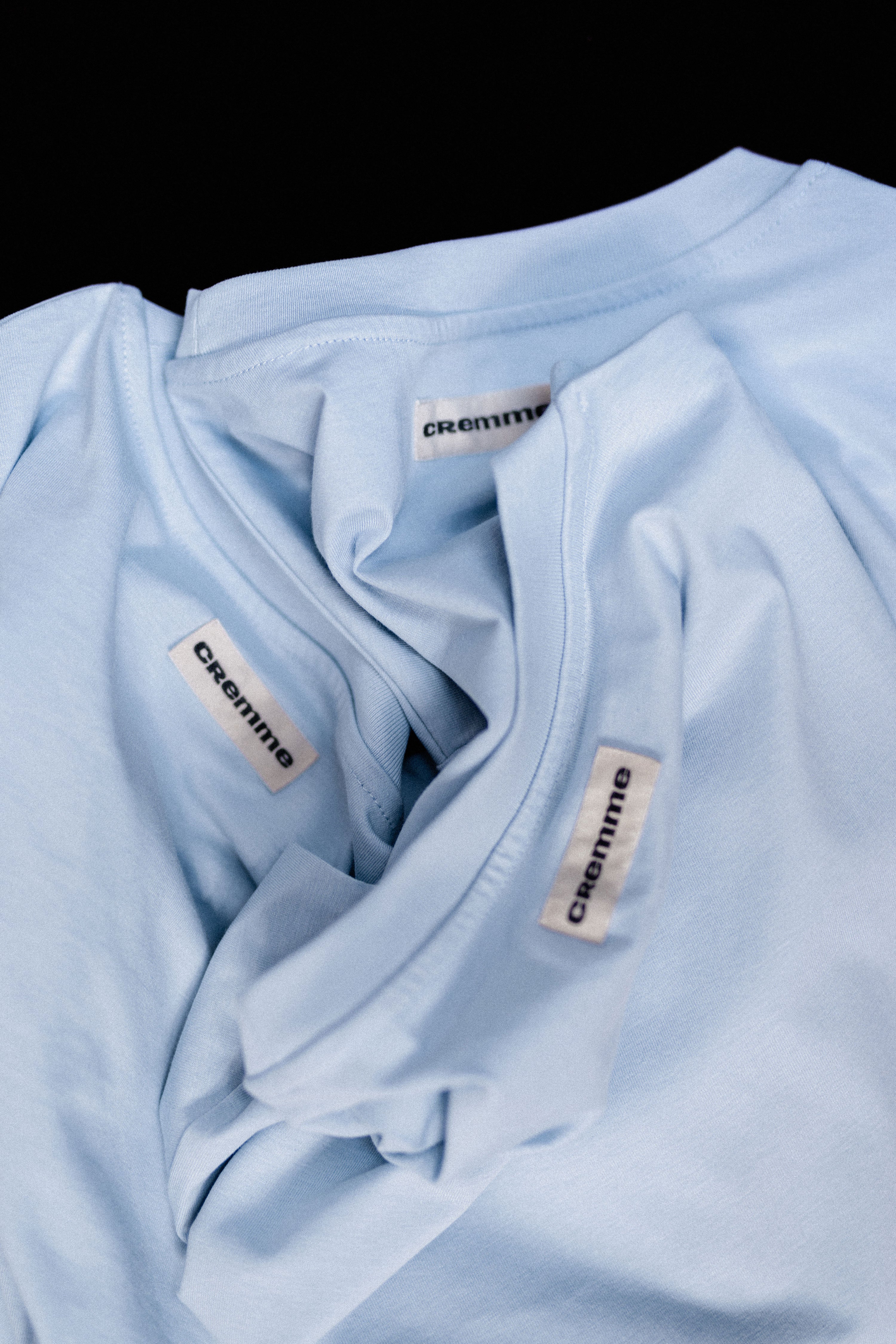 Cremme Classic T-Shirts in Powder Blue